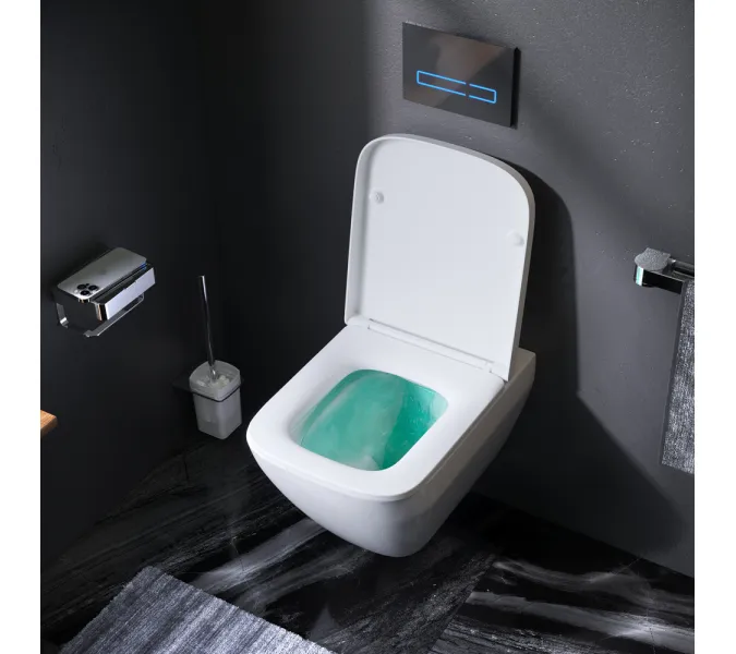 AM.PM Spirit V2.0 Square подвесной унитаз FlashClean с сиденьем микролифт, изображение 3