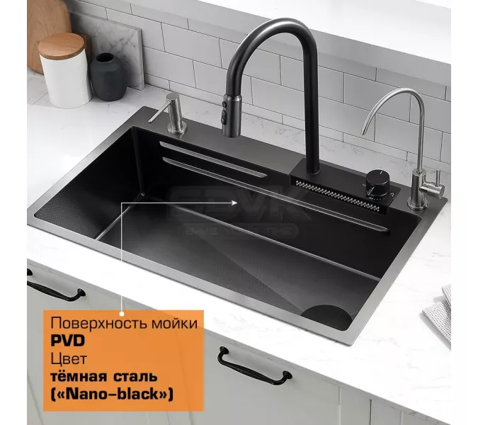 Мойка кухонная ESBANO многофункциональная "CASCADE", изображение 4