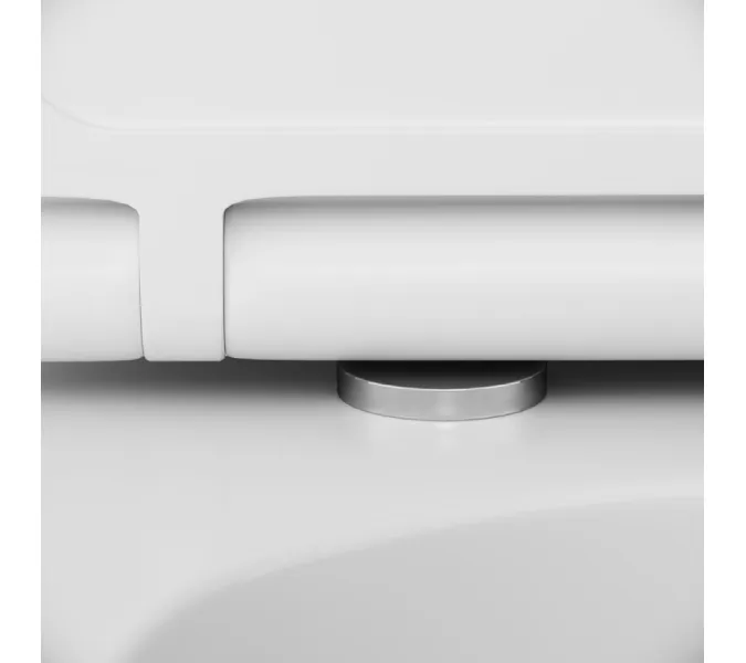 Унитаз подвесной безободковый с инсталляцией AM.PM Inspire сид. м/лифт, хром пневм. клавишей, изображение 7