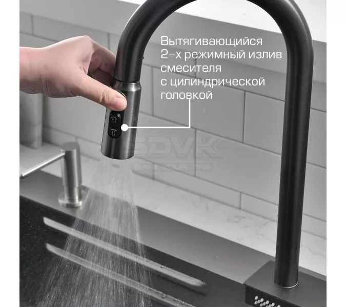 Мойка кухонная ESBANO многофункциональная "CASCADE", изображение 6