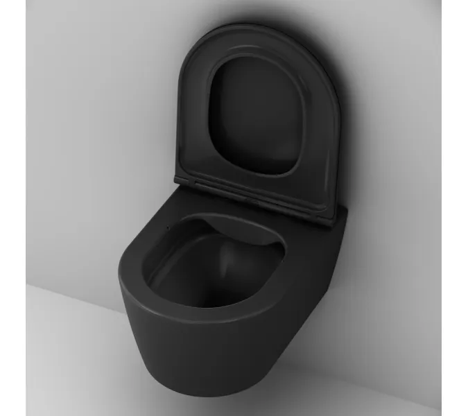 AM.PM Func подвесной унитаз FlashClean с сиденьем микролифт, черн мат, изображение 6