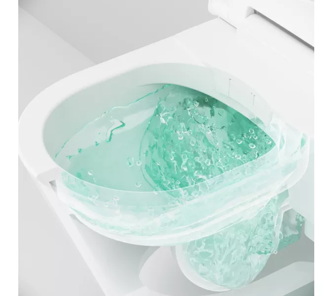 AM.PM Inspire подвесной унитаз с интегрированным электронным биде, изображение 9