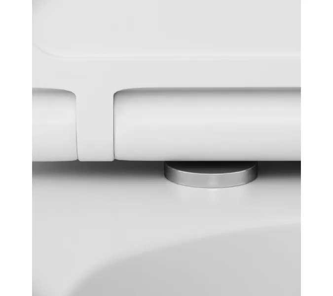 Унитаз подвесной безободковый с инсталляцией AM.PM Inspire IS450A38.501700 сиденьем микролифт, черной сенс. клавишей, изображение 7