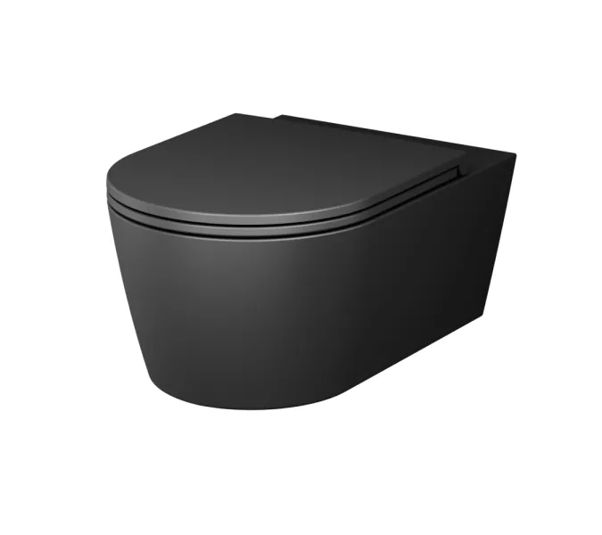 AM.PM  Func подвесной унитаз 54 см FlashClean с сиденьем микролифт, черн мат
