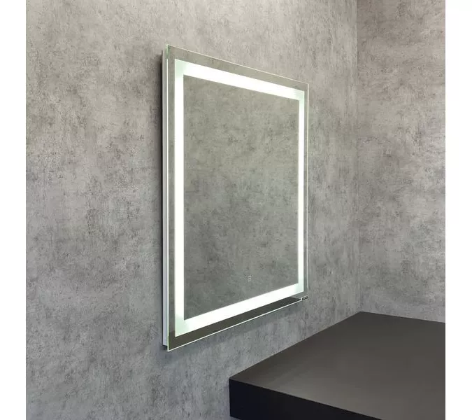 Зеркало Comforty Квадрат 75/90 светодиодная лента, бесконтактный сенсор, Выбрать размер: 75, изображение 2