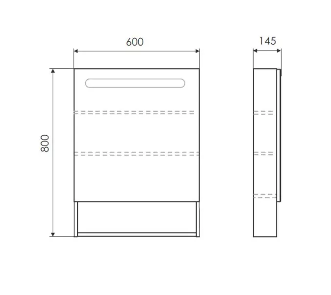 Зеркало-шкаф Comforty Никосия-60 LED-подсветка дуб белый, Выбрать цвет: Дуб белый, изображение 5
