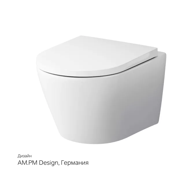 AM.PM Sense подвесной унитаз FlashClean с сиденьем микролифт, изображение 9