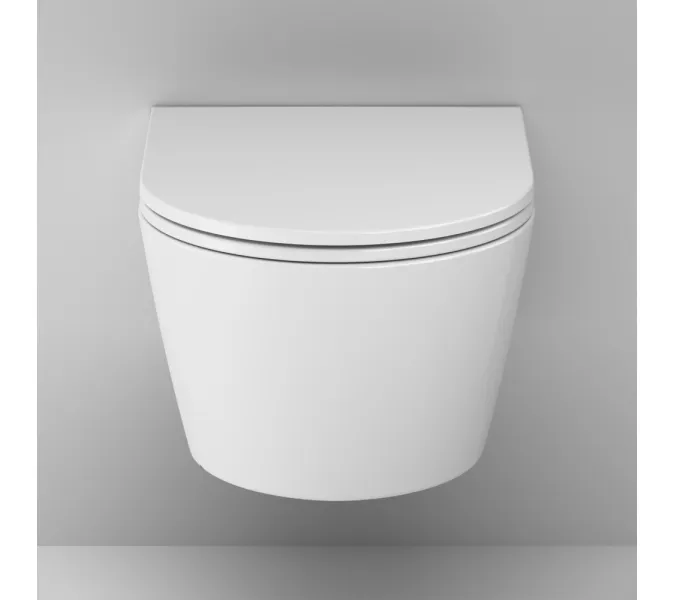 Унитаз подвесной AM.PM Func  безободковый с сиденьем микролифт, изображение 3