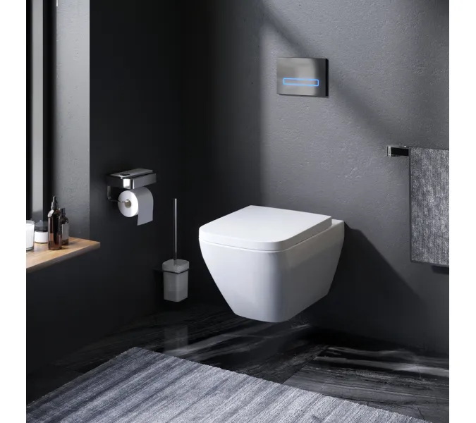AM.PM Spirit V2.0 Square подвесной унитаз FlashClean с сиденьем микролифт, изображение 2