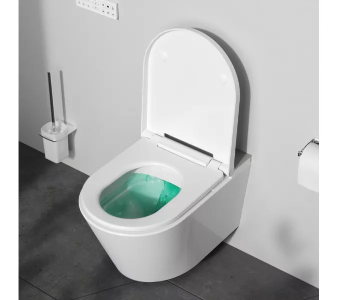 AM.PM Inspire подвесной унитаз с интегрированным электронным биде, изображение 4