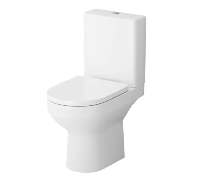 Унитаз напольный AM.PM Spirit 2.0 безободковый с сиденьем микролифт 57WH, белый