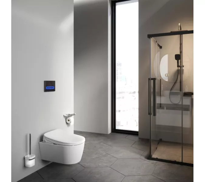 AM.PM  Func подвесной унитаз FlashClean c эл крышкой-биде со скрытой подводкой, изображение 5