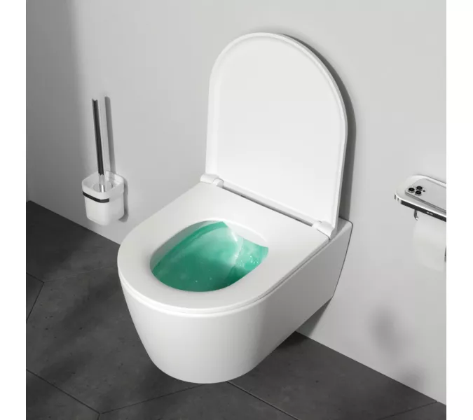 AM.PM Func подвесной унитаз 49 см FlashClean с сиденьем микролифт, бел мат, изображение 3