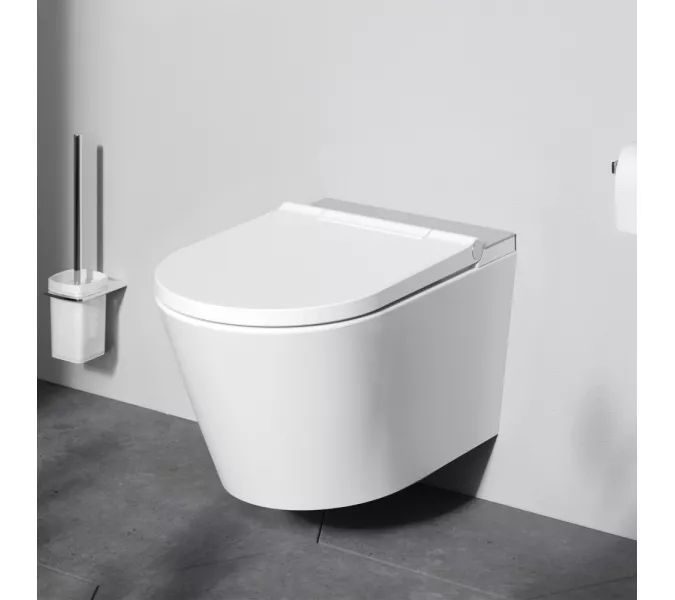 AM.PM Inspire подвесной унитаз с интегрированным электронным биде, изображение 3