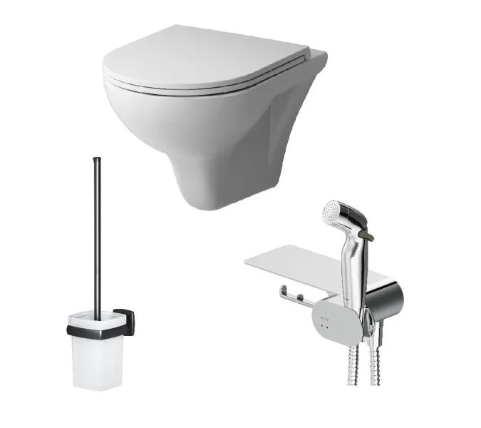 AM.PM Gem набор подвесной унитаз с гиг.душем