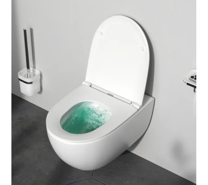 Унитаз подвесной AM.PM Awe C111700WH безободковый c сиденьем микролифт, белый, изображение 3