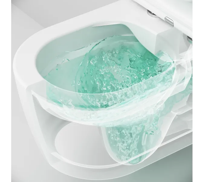 Унитаз подвесной AM.PM Func безободковый с сиденьем микролифт, белый, изображение 8