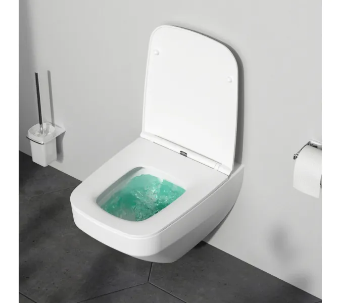 Унитаз подвесной AM.PM Inspire 2.0  безободковый с сиденьем микролифт, белый матовый, изображение 6