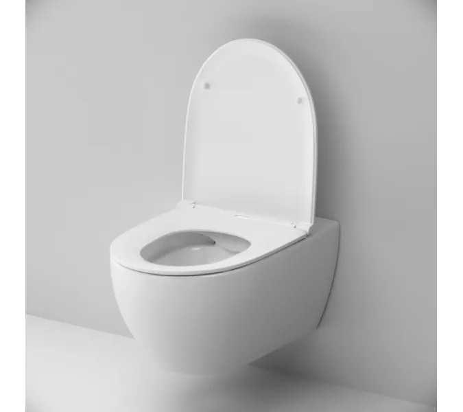 Унитаз подвесной с инсталляцией AM.PM Awe сиденьем микролифт, хром пневм. клавишей, изображение 5