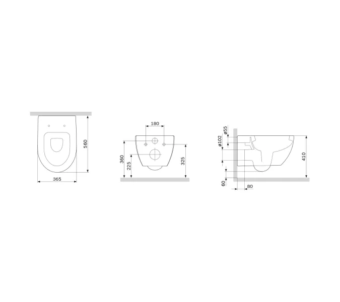 AM.PM Awe подвесной унитаз с сиденьем микролифт, изображение 8