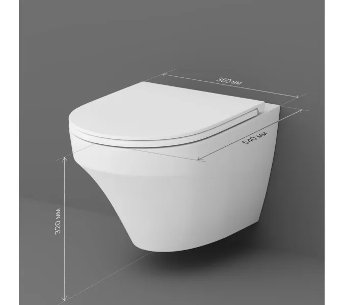 Унитаз подвесной AM.PM Inspire C501700WH безободковый c сид. микролифт, белый, изображение 11