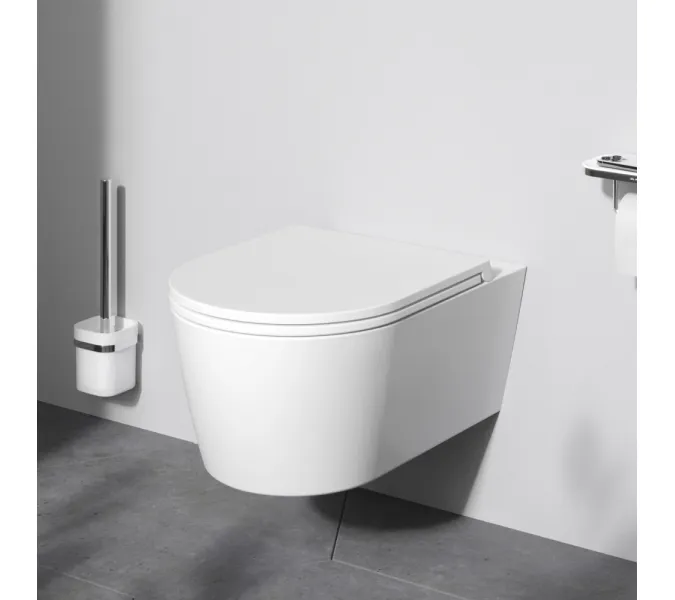 Унитаз подвесной AM.PM Func  безободковый с сиденьем микролифт, изображение 2