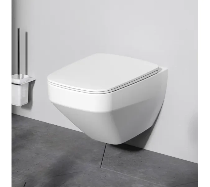 Унитаз подвесной AM.PM Inspire 2.0  безободковый с сиденьем микролифт, белый матовый, изображение 2