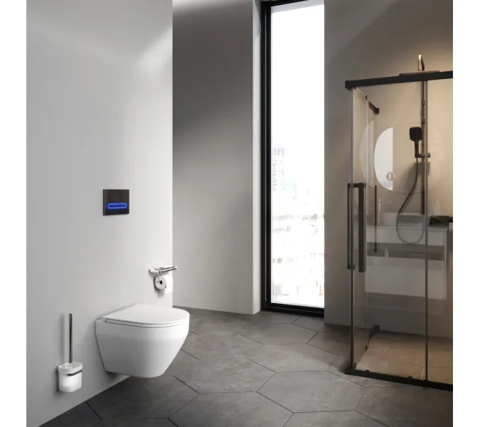 AM.PM Spirit V2.0 подвесной унитаз FlashClean с сиденьем микролифт, бел мат, изображение 4