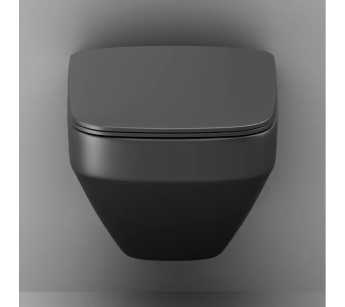AM.PM Inspire V2.0 подвесной унитаз FlashClean с сиденьем микролифт, черн мат, изображение 7