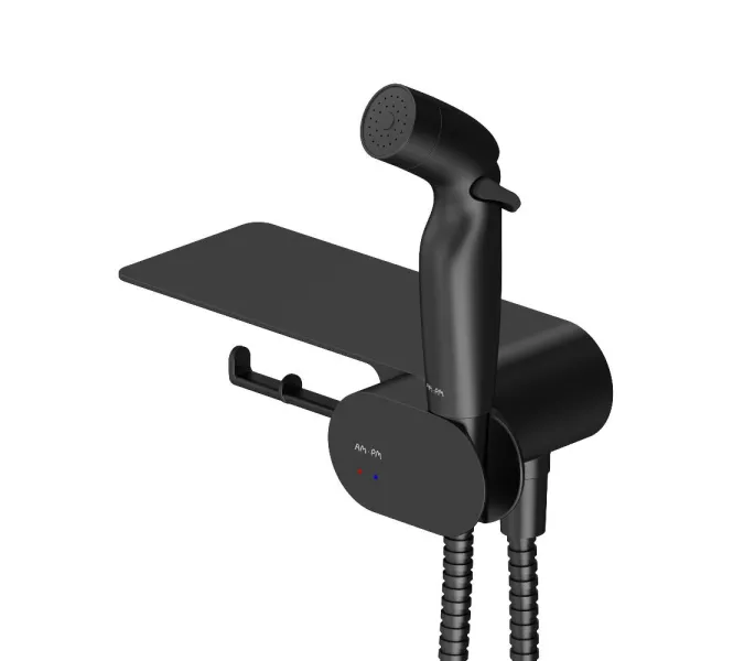 AM.PM Spirit V2.0 набор подвесной унитаз с гиг.душем, черный, изображение 7