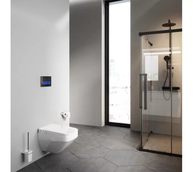 AM.PM  Inspire V2.0 подвесной унитаз с интегрированным электронным биде TouchReel, изображение 12