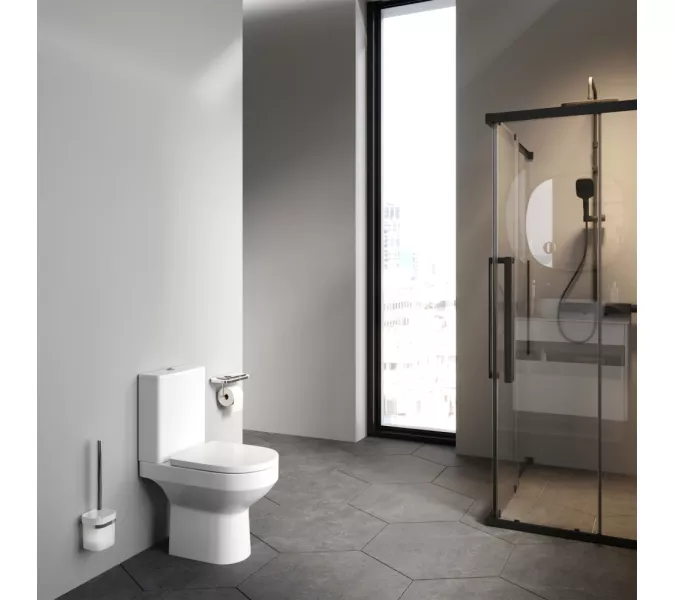 Унитаз напольный AM.PM Spirit 2.0 безободковый с сиденьем микролифт 57WH, белый, изображение 11