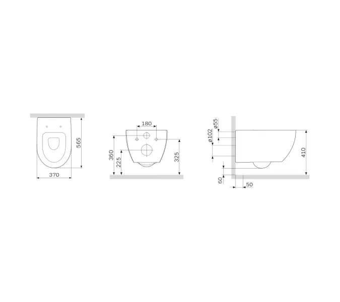 AM.PM Awe подвесной унитаз FlashClean с сиденьем микролифт, изображение 9