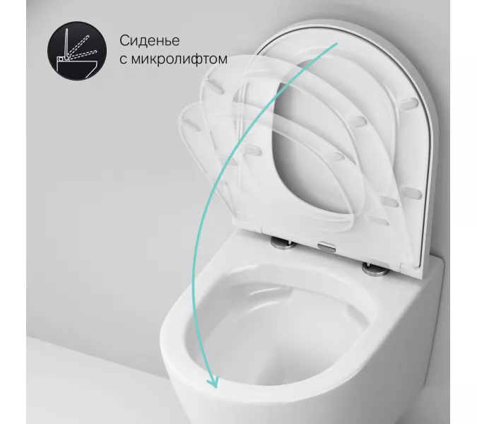 AM.PM Sense подвесной унитаз FlashClean с сиденьем микролифт, изображение 10