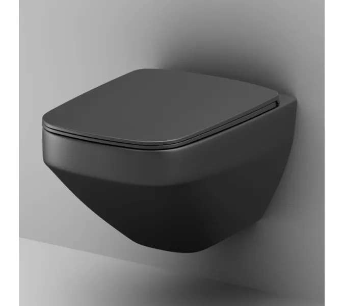 AM.PM Inspire V2.0 подвесной унитаз FlashClean с сиденьем микролифт, черн мат, изображение 5