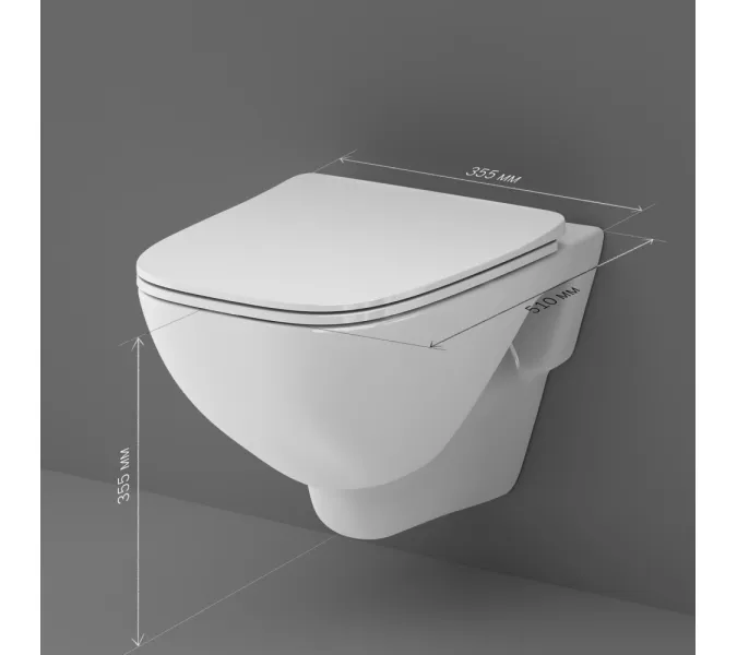 AM.PM X-Joy подвесной унитаз FlashClean с сиденьем микролифт, изображение 11