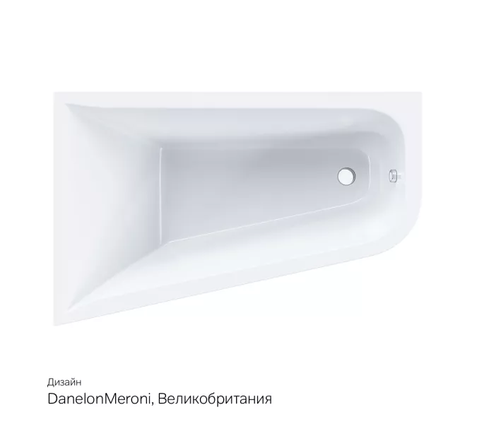 AM.PM Ванна акриловая spirit  ассиметричная 160x100, без слива/перелива, левая, Выбрать размер: 160x100, Ориентация: левая, изображение 11