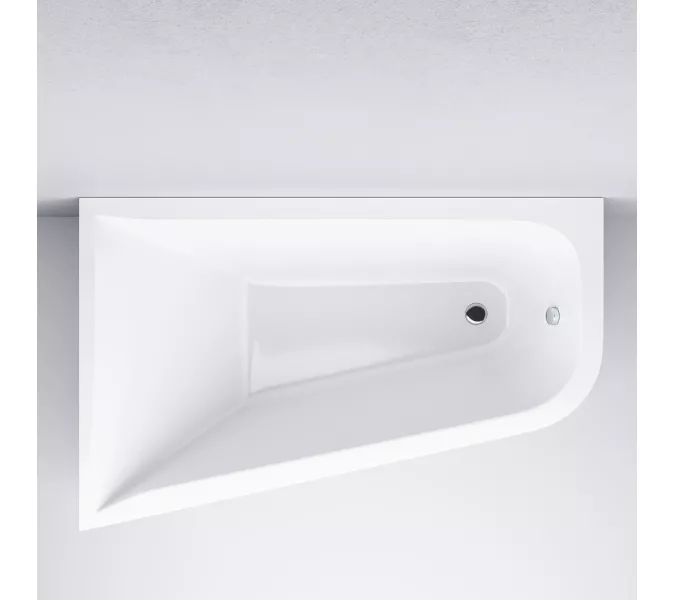 AM.PM Ванна акриловая spirit  ассиметричная 160x100, без слива/перелива, левая, Выбрать размер: 160x100, Ориентация: левая, изображение 5