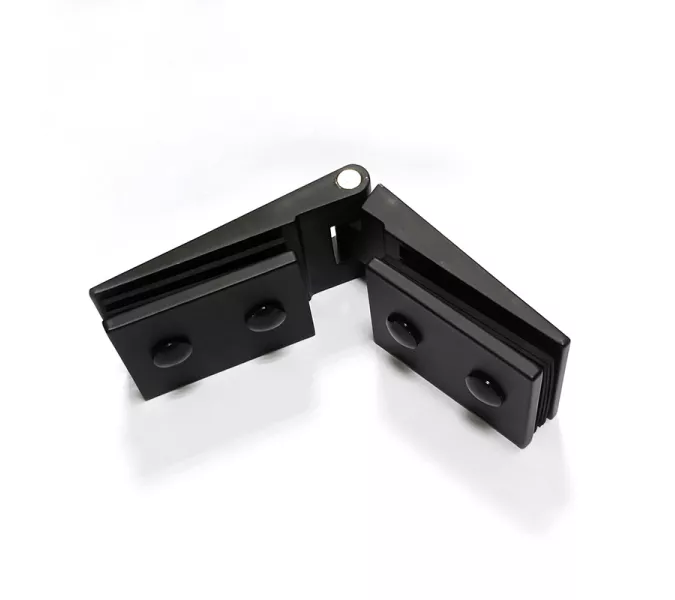 Душевой уголок ABBER Ewiges Wasser  трапеция , прозрачное /черный, Цвет стекла: прозрачное, Цвет профиля: Черный, Выбрать размер: 80х80, изображение 5