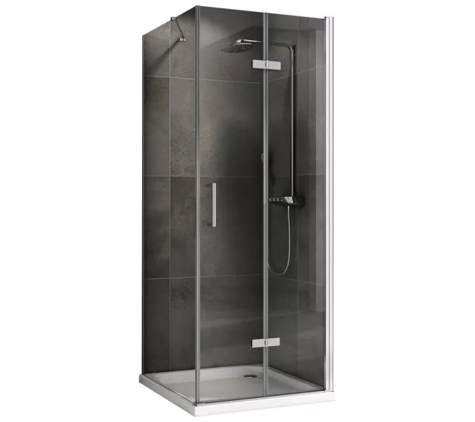Душевой уголок ABBER Zart  прозрачное/хром , в угол, Цвет стекла: прозрачное, Цвет профиля: Хром, Выбрать размер: 70х70