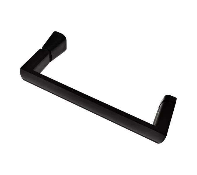 Душевой уголок ABBER Schwarzer Diamant  прозрачное/черный , в угол, Цвет стекла: прозрачное, Цвет профиля: Черный, Выбрать размер: 150х100, изображение 3