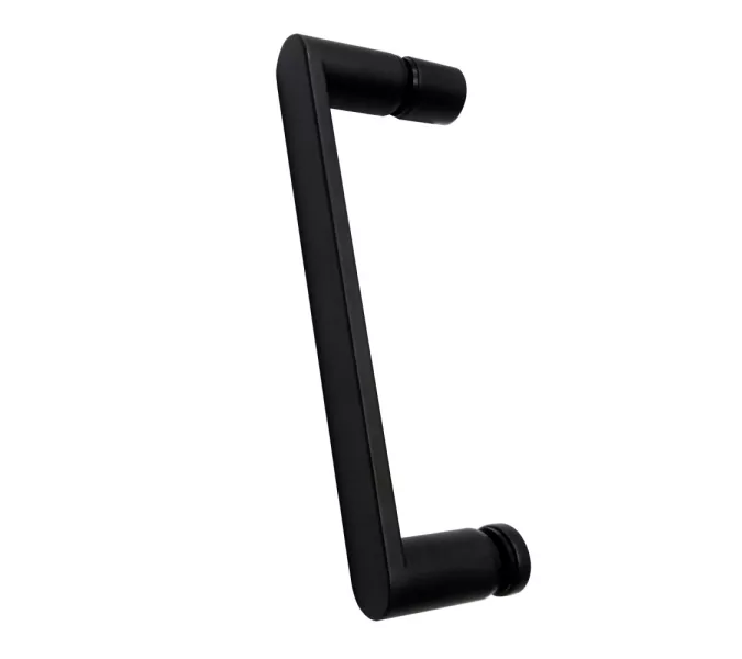 Душевой уголок ABBER Sonnenstrand  прозрачное/черный , в угол, Цвет стекла: прозрачное, Цвет профиля: Черный, Выбрать размер: 80х100, изображение 3