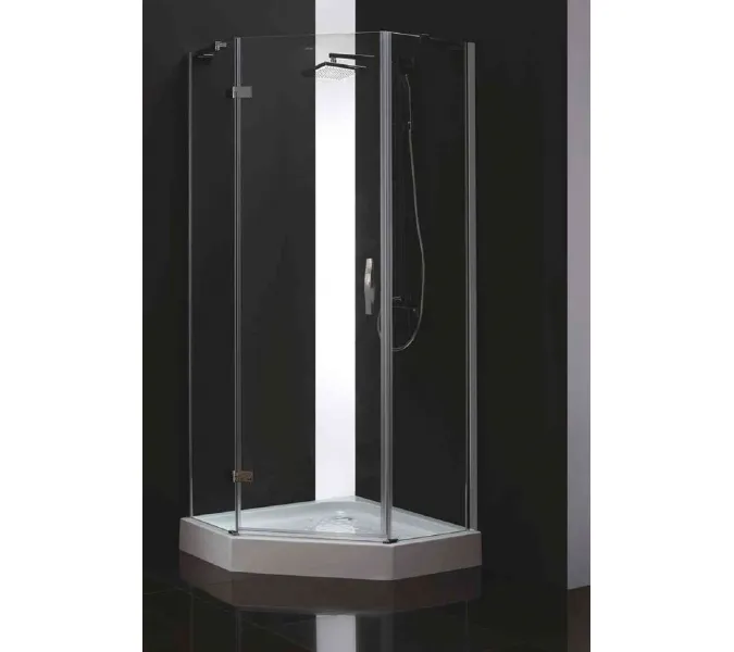 Душевой уголок CEZARES BERGAMO-W-P-1-C-Cr-L/R-IV, Цвет профиля: Хром, Выбрать размер: 100х100, Ориентация: левая, изображение 3