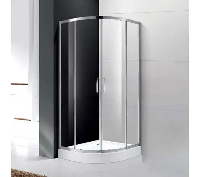 Душевой уголок CEZARES MOLVENO-R-2-C-Cr-IV, Цвет стекла: прозрачное, Цвет профиля: Хром, Выбрать размер: 100х100