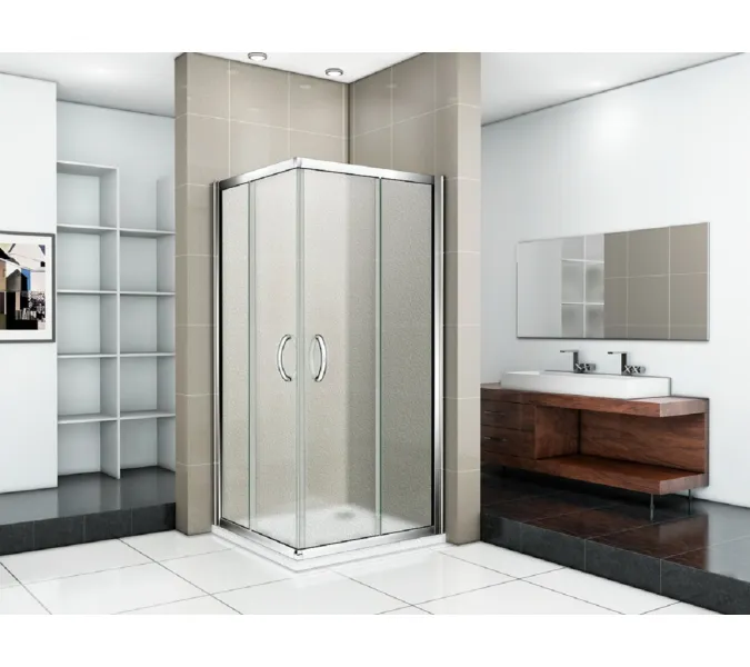 Душевой уголок Good Door Infinity CR без поддона, Выбрать размер: 80x80, Цвет стекла: рифленое