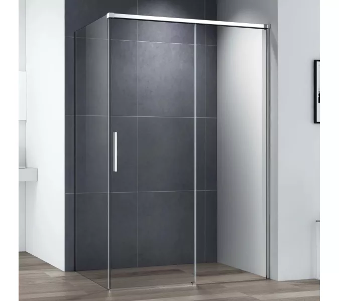 Душевой уголок CEZARES DUET SOFT-AH-1-C-Cr, Цвет профиля: Хром, Выбрать размер: 110х100