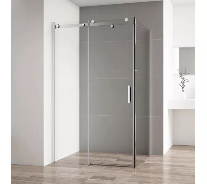 Душевой уголок CEZARES STYLUS-SOFT-AH-1-C-Cr, Цвет профиля: Хром, Выбрать размер: 100х80