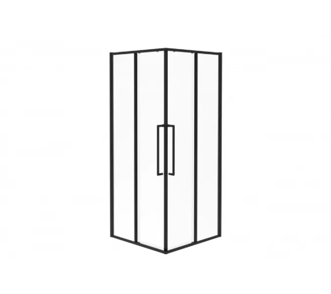 Душевое ограждение ESBANO ESS-90/100KV-B  без поддона, Цвет профиля: Черный, Выбрать размер: 90х90, изображение 3