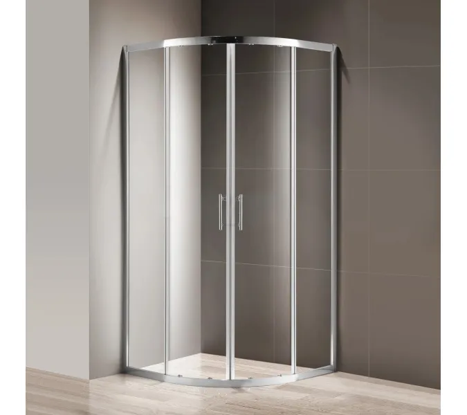 Душевой уголок CEZARES MOMENTO-R-2-C-Cr, Цвет стекла: прозрачное, Цвет профиля: Хром, Выбрать размер: 80х80