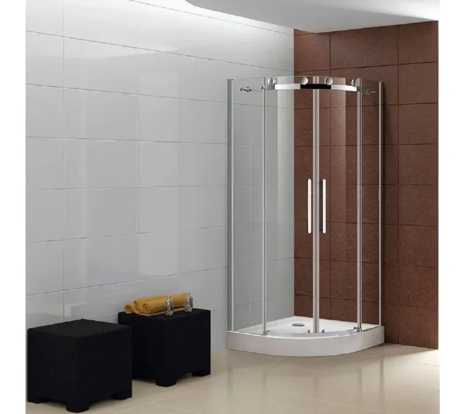 Душевой уголок CEZARES STYLUS-O-M-R-2-C-Cr, Цвет профиля: Хром, Выбрать размер: 90х90